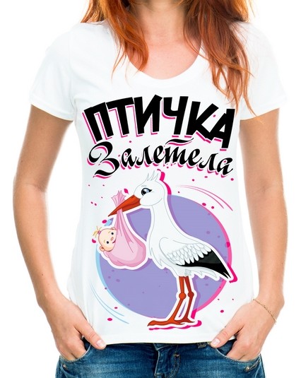 Футболка птичка залетела