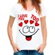 Футболка I LOVE YOU TOO