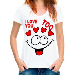 Футболка I LOVE YOU TOO