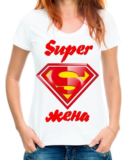 Футболка super жена