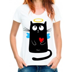Футболка котик ангелок
