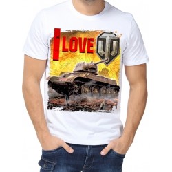 Футболка I LOVE WORLD OF TANKS